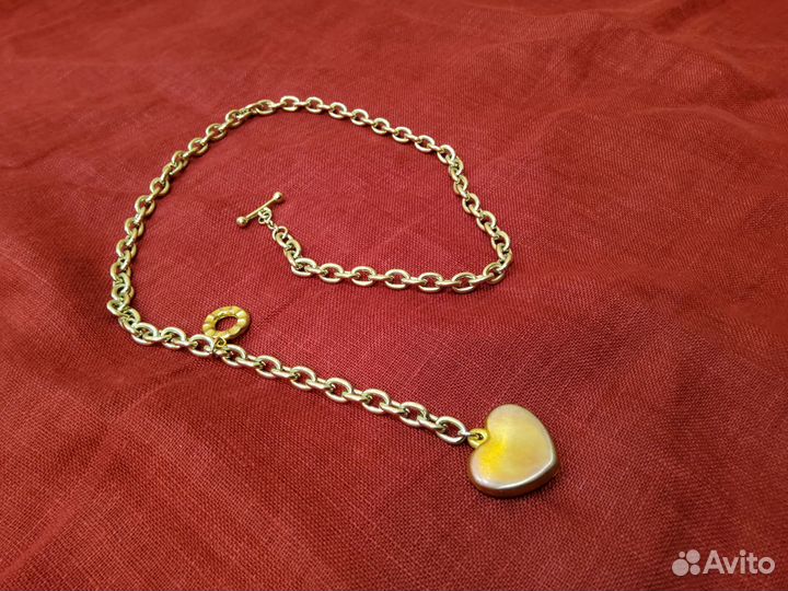 Оригинальное лаконичное колье с сердечком