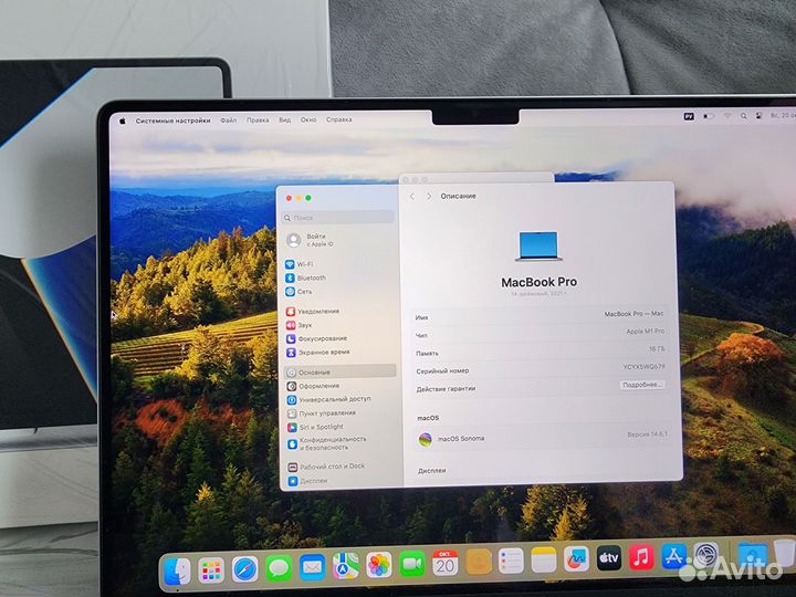 Apple macbook pro 14 M1 16gb 512gb