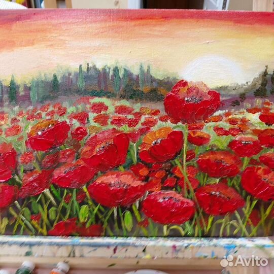 Картина маслом на холсте пейзаж