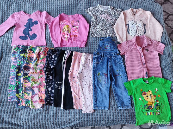 Вещи пакетом для девочки 86 92