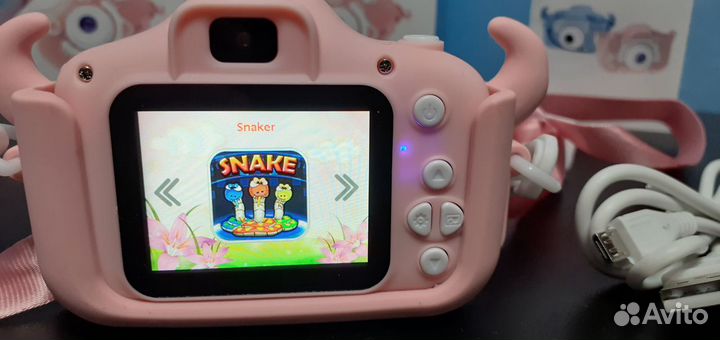Детский фотоаппарат с 2 камерами Full HD Фото 20Мп