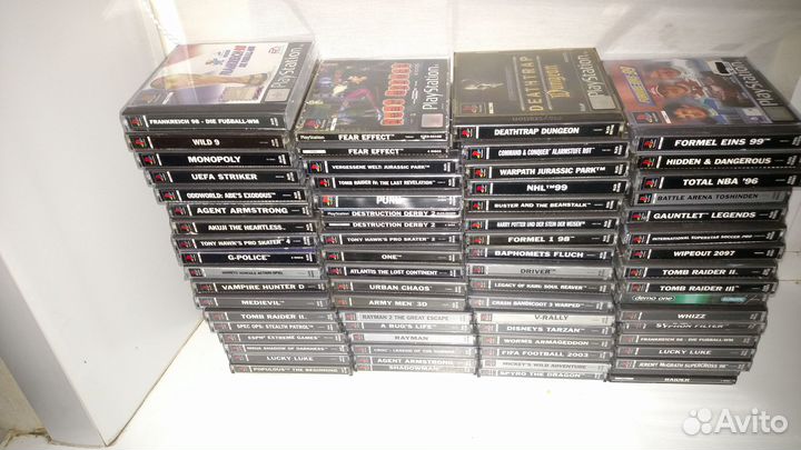 Обновление 06.08. 2023. Лицензионные игры для PS1