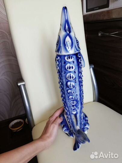 Штоф осётр гжель