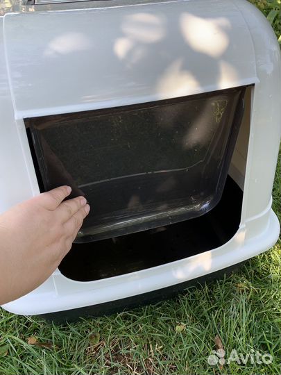 Кошачий туалет закрытый большой