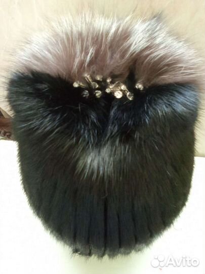 Шапка норковая женская