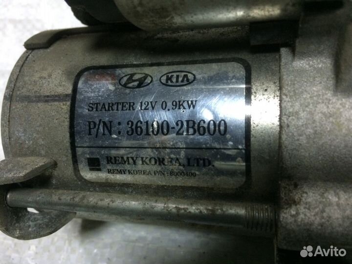 Solaris RIO Стартер G4FA G4FC G4FG