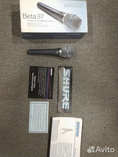 Вокальный микрофон Shure beta 87a