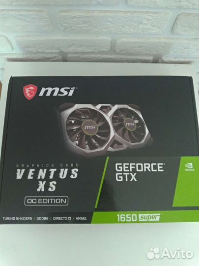 Видеокарта MSI ventus XS GeForce GTX 1650 super OC