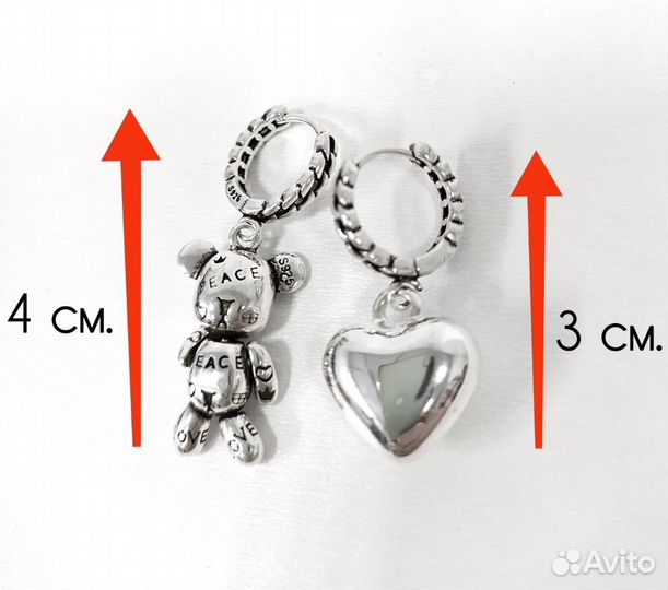 Серьги стильные