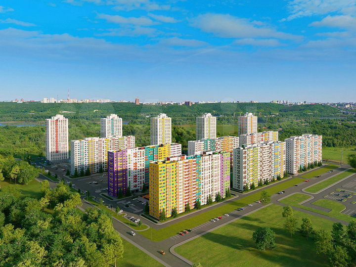 2-к. квартира, 71,6 м², 13/25 эт.