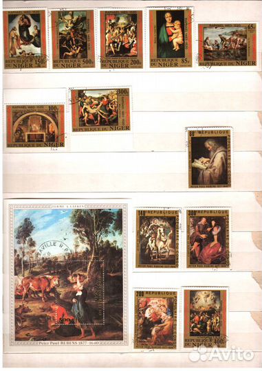 Почтовые марки разных стран 1900-1980 г.г