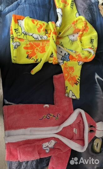 Халат махровый для девочки