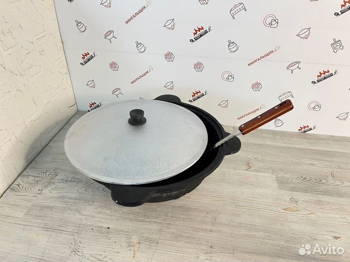 Комплект казан чугунный 6 л с шумовкой Кчш305-Ав