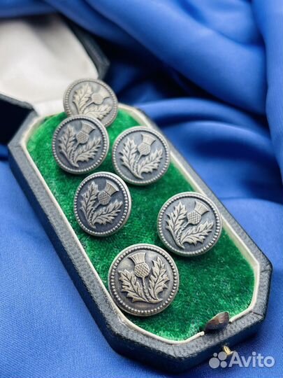 Винтажные пуговицы военных мундиров 1890гг. пу1Д