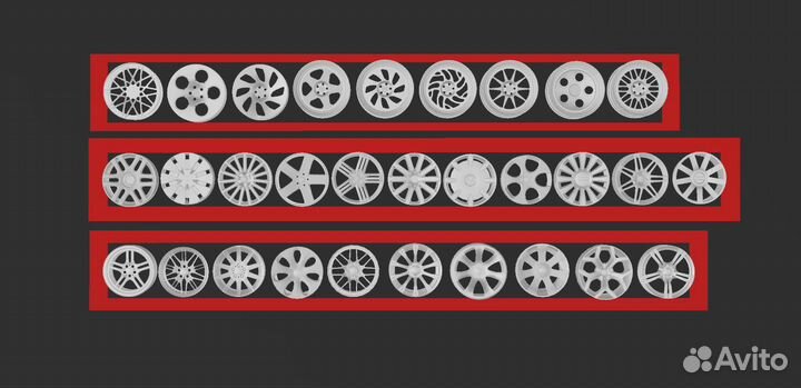 Колеса для масштабных моделей на 3D принтере