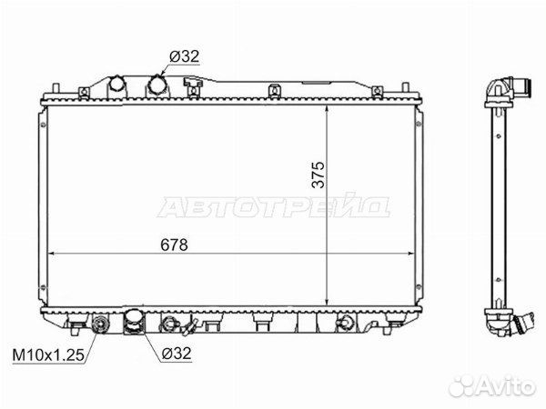 Радиатор honda civic, honda civic FD# 05-11