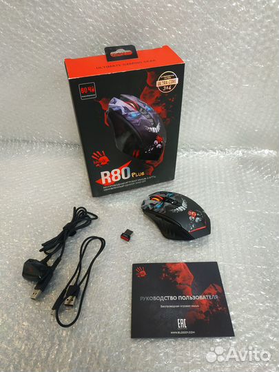 Игровая беспроводная Bloody R80 Plus обновленная
