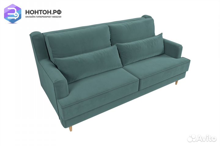 Диван Джерси велюр бирюзовый