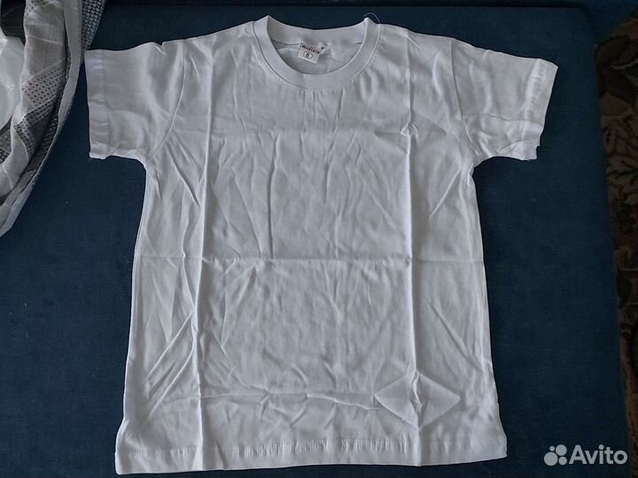 Рубашка белая новая 134