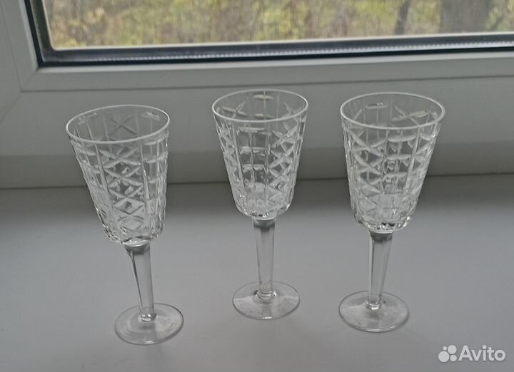 Хрустальные рюмки, стопки, фужеры СССР