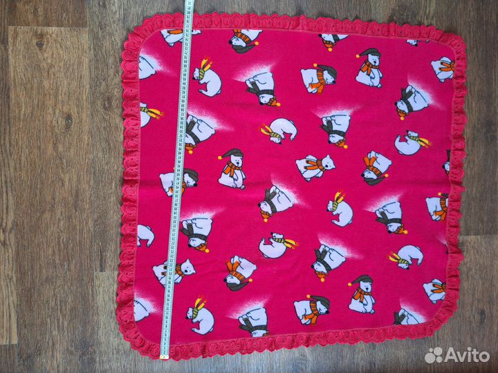 Набор для фотосессии:плед, шапочка и носки, медвеж