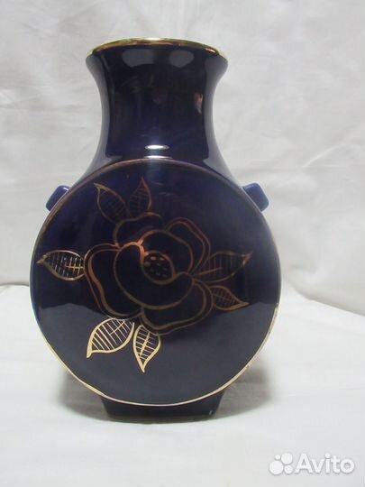 Ваза. Кобальт. Гжель. СССР