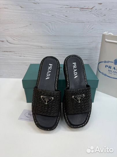 Тапочки / Сабо На Платформе Prada Размеры 36-40