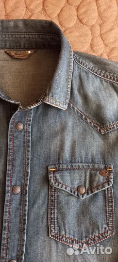 Итальянская Джинсовая Рубашка из Европы Diesel р48