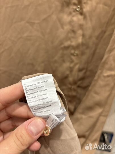 Атласное платье рубашка