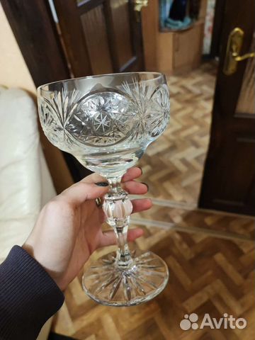 Ваза хрустальная на ножке СССР