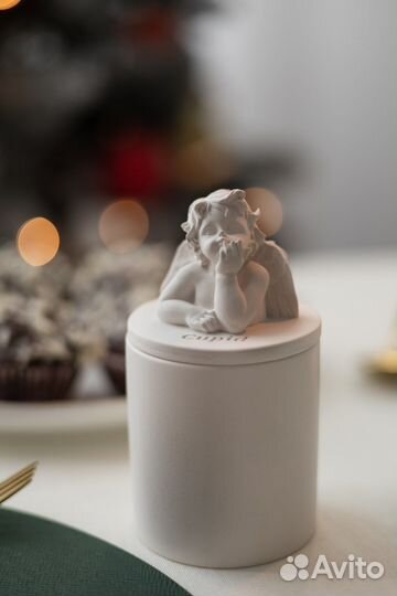 Интерьерная свеча с ароматом Табак Ваниль