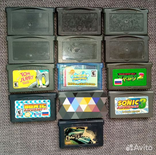 Картриджи на Game Boy Advance SP, Nintendo DS lite