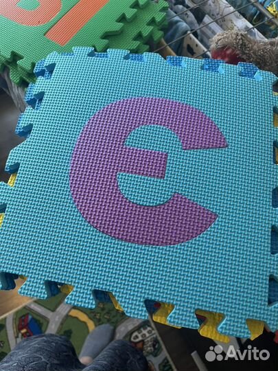 Детский коврик пазл 47шт 30*30