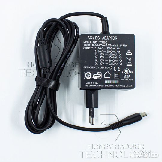 Зарядка для планшета Q45 5V3A, 9V3A, 12V3A (45W)