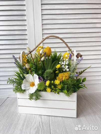 Пасхальный поднос, пасхальная композиция