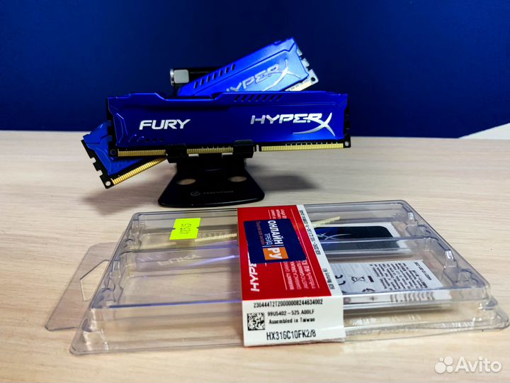Комплект оперативной памяти HyperX Fury 8Gb 2х4Gb