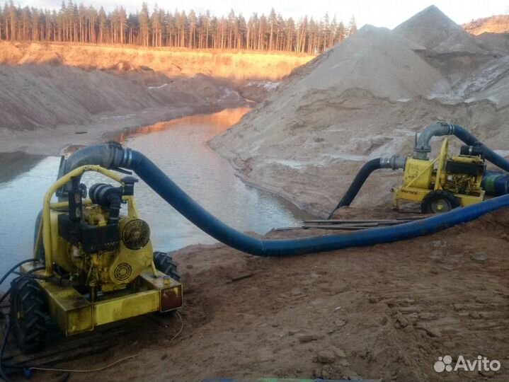 Аренда мощных насосов, мотопом, водопонижение, вод
