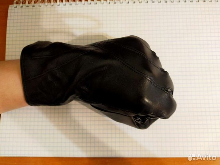 Перчатки женские кожаные