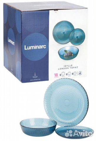 Тарелки Luminarc Идиллия Лондон Топаз 18 предметов купить в Москве ...