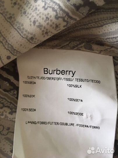 Burberry Блузка новая натур. шëлк 46