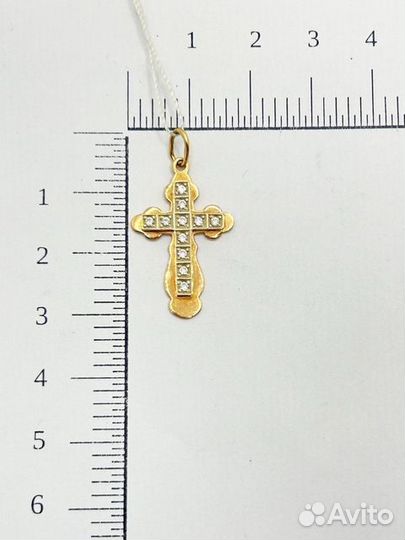 Подвеска с синтетическим камнем Золото