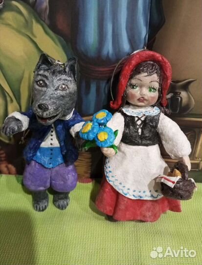 Ватные елочные игрушки (набор)