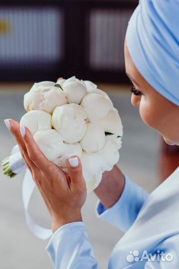 Букет невесты, пионы, цветы на свадьбу