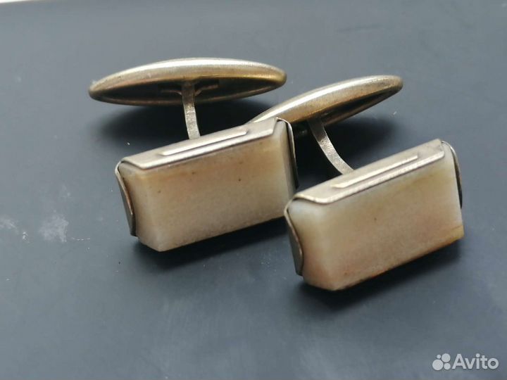 Запонки серебро СССР