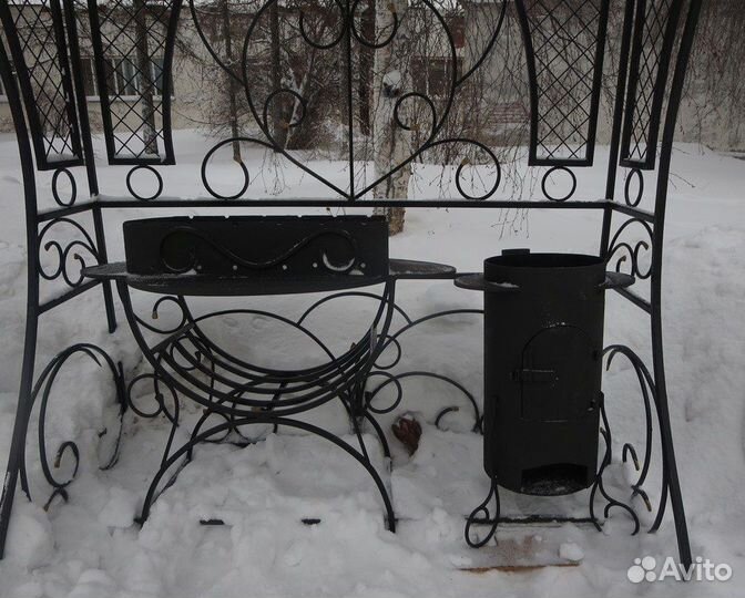 Мангальница с козырьком