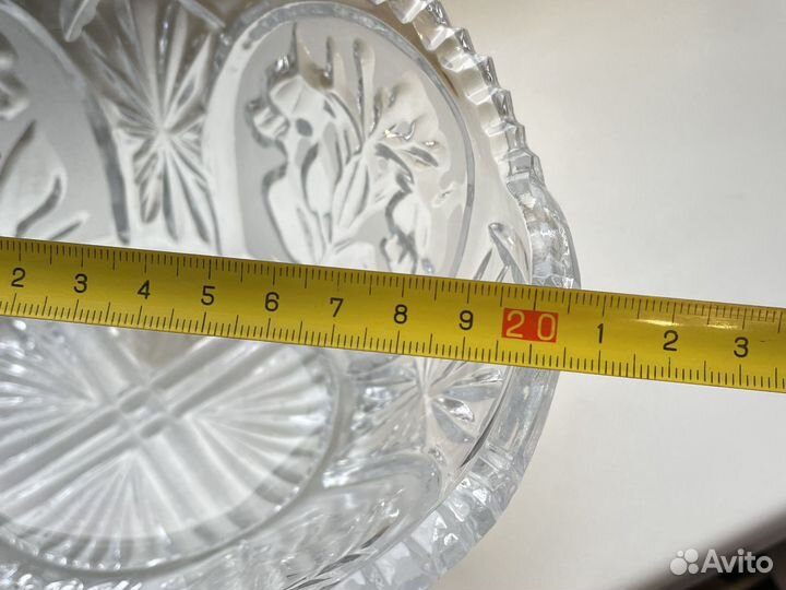 Конфетница хрусталь и соусник СССР