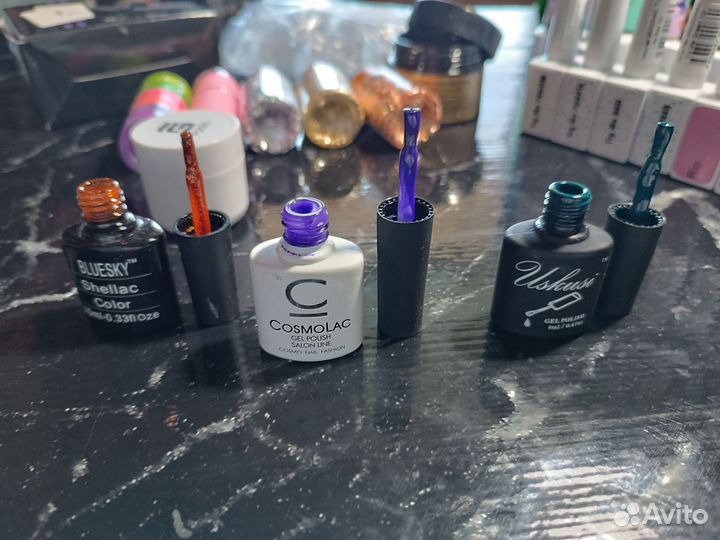 Гель лаки,акриловая пудра, гель, пигменты, маникюр