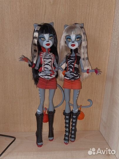 Кукла Монстер Хай Пурсифона и Мяулодия базовые