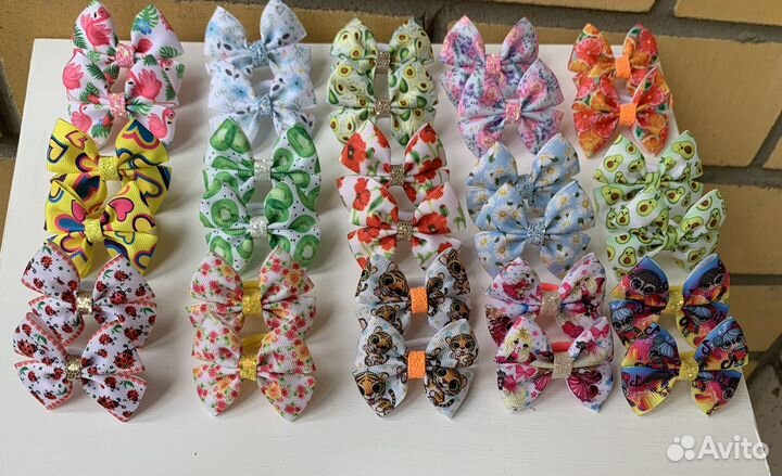 Резиночки для волос, бантики на каждый день