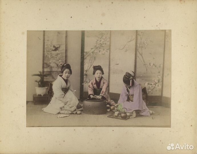 Антикварный Японский Фотоальбом Начала XX-го Века